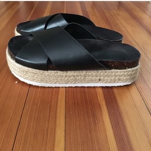 Espadrille slides